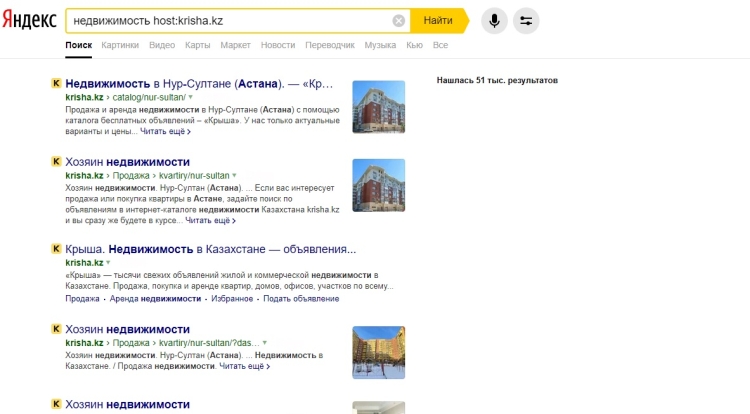 Яндекс поиск по хосту